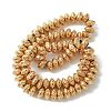 Electroplated Natural Lava Rock Beads Strands G-I360-P01-02-3