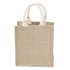 Jute Tote Bags Soft Cotton Handles Laminated Interior ABAG-F003-09D-4