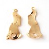 Brass Puppy Pendants KK-F772-04G-2