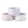 3 Roll 3 Colors Segment Dyed Cotton & Metallic String Threads OCOR-TA0004-12-1