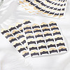 8Pcs Retro Hot Stamping Paper Photo Corner Self-Adhesive Stickers AJEW-LP0002-23-1