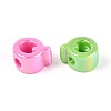 UV Plating Opaque Acrylic European Beads OACR-M027-03Q-3