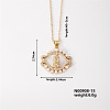 Elegant Vintage Hollow Brass Crystal Rhinestone Virgin Mary Pendant Necklaces for Women OJ5614-1-1