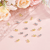 24Pcs 2 Colors Brass Beads KK-HY0004-37-4