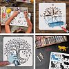 Large Plastic Reusable Drawing Painting Stencils Templates DIY-WH0172-794-4