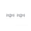 999 Sterling Silver Cubic Zirconia Candy Stud Earrings FS-WG7BAD4-01-2