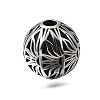 Engraved 304 Stainless Steel Beads STAS-H263-17AS-04-1