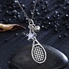 Thai 925 Sterling Silver Pendant Necklaces NJEW-BB32716-3