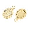 Religion Brass Micro Pave Clear Cubic Zirconia Pendants CU-CBA9482-01G-07-2