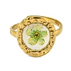 Brass Adjustable Rings for Women RJEW-G265-10G-3