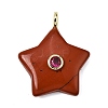 Natural & Synthetic Mixed Stone Pendants G-Z157-01G-2