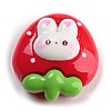 Rabbit Theme Opaque Resin Cabochons RESI-C042-02A-1
