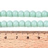 Opaque Solid Color Glass Beads Strands GLAA-T032-P6mm-21-2