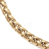 304 Stainless Steel Wheat Chains Bracelets for Women BJEW-JB12915-01-3