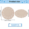 100Pcs Paper Wedding Party Table Mat AJEW-WH0696-674-3