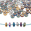 210Pcs 6 Colors PVD Vacuum Plating Non-magnetic Synthetic Hematite Beads G-CJ0001-45-1