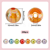 200Pcs Transparent Acrylic Beads MACR-SP0001-18-2