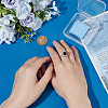 1Pc Adjustable 925 Sterling Silver Rhinestone Ring Components FIND-BC0041-69-3