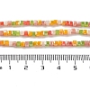 Gradient Color Electroplate Glass Bead Strands X-GLAA-E042-05-B03-5