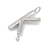 304 Stainless Steel Letter Connector Charms LS-STAS-M108-01P-11-2
