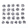 Alphabet Opaque Acrylic Beads Sets SACR-X0015-05-1