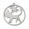 201 Stainless Steel Pendants STAS-G366-02P-07-1