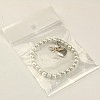 Lovely Wedding Dress Angel Charm Bracelets BJEW-JB00726-19-3