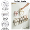 AHADEMAKER 4 Sets 2 Colors Transparent Plastic Slipper Racks AJEW-GA0004-90-4