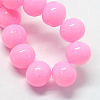 Baking Painted Glass Round Bead Strands X-DGLA-Q020-8mm-03-2