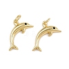 Brass Micro Pave Cubic Zirconia Pendants KK-A269-04C-G-1