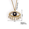 Fashionable Eye Brass Pendant Necklace OW4305-2-1