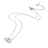 304 Stainless Steel Pendant Necklaces NJEW-O118-07P-1
