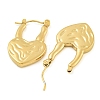 PVD Vacuum Plating 304 Stainless Steel Hoop Earrings for Women EJEW-S227-38G-2