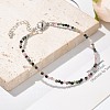 Natural Multicolor Tourmaline Bead Bracelets X-BJEW-JB04555-06-7