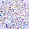 50Pcs Strawberry Transparent Glass Charms PW-WGCC72C-09-1