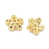 Rack Plating Brass Micro Pave Cubic Zirconia Bead Caps KK-K293-23B-G-1