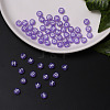 Transparent Lilac Acrylic Beads TACR-YW0001-08I-7