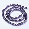 Electroplate Glass Beads Strands EGLA-A034-T6mm-B13-2