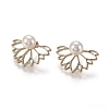 Alloy Stud Earrings LS-EJEW-H107-01G-1