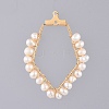 Natural Cultured Freshwater Pearl Pendants PALLOY-JF00414-03-1