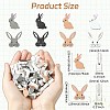80Pcs 8 Styles Printed Wood Beads WOOD-CJ0002-67-2