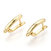 Brass Hoop Earring Findings KK-A181-VF392-2-1