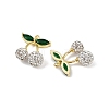 Brass Micro Pave Cubic Zirconia Pendants KK-H072-12G-02-2