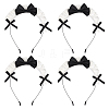 Cloth Bowknot Hair Bands for Women Girl OHAR-WH0029-12A-1