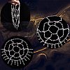Plastic Pearl Mesh Headbands OHAR-WH20007-07S-5