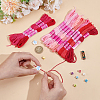 12 Skeins 6-Ply Polycotton(Polyester Cotton) Embroidery Floss DIY-CY0002-94E-3