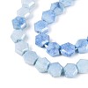 Anti-Tarnish Electroplate Glass Beads Strands GLAA-T028-6mm-02A-3