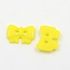 Bowknot Acrylic 2-Hole Button Fit Handcraft & Costume Sewing X-BUTT-E023-B-M-3