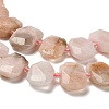 Natural Morganite Beads Strands G-H078-B20-01-4