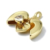 Rack Plating Real 18K Gold Plated Brass Pendants KK-B084-04G-3